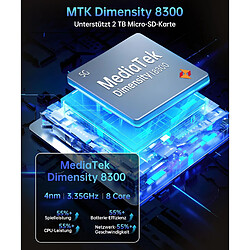 Unihertz Smartphone avec Projecteur 8849 Tank 4 Pro Téléphone Portable Incassable 5G 32Go+512Go 11600mAh 6,73 Pouces