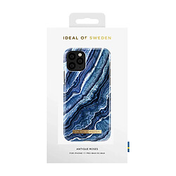 IDEAL OF SWEDEN Coque Tendance pour iPhone 11 Pro Antichocs Motif Swirl Indigo pas cher