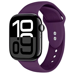 Crong Bracelet pour Apple Watch 38 / 40 / 41 / 42mm en Silicone Liquide Souple Violet