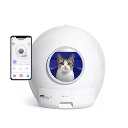 Litière robot autonettoyante 60l 55db blanc - CATBOTK10I - Catbot - E.ZICLEAN