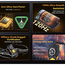 Cubot KingKong Power 5 - Noir