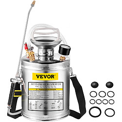 Vevor Pulvérisateur inox 4L, brumisateur jardin, plantes, nettoyage sol