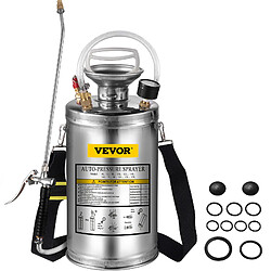 Vevor Pulvérisateur inox 6L, brumisateur jardin, plantes, nettoyage sol