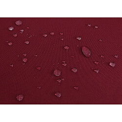 Mendler Lot de 2 chaises de jardin en aluminium HWC-P89, fauteuils de jardin, chaise d'extérieur, tissu/textile (180 g/m²) tressage en corde ~ bordeaux