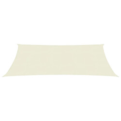 Helloshop26 Voile toile d'ombrage parasol 160 g/m² 2,5 x 5 m PEHD crème 02_0009069
