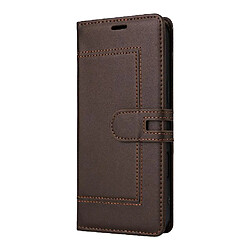 Avis Flip Étui Pour Oppo Reno 14 PRO 5G Fermeture à boucle magnétique Blocage RFID Fentes pour cartes Cuir PU Premium Béquille Marron