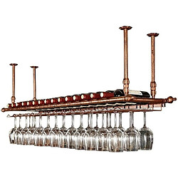 Vendos85 Étagère à vin suspendue plafond en métal réglable 11 bouteilles