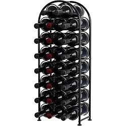 Vendos85 Meuble à vin vertical en métal, capacité 23 bouteilles