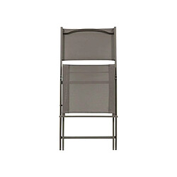 Lot de 4 chaises de jardin pliante métal Modula Café/Noisette- Hesperide pas cher