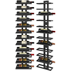Vendos85 Casier mural en métal pour 36 bouteilles de vin