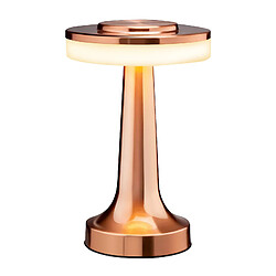 MAXEXCELL Lampe de LED Table Tactile Sans Fil à 3 Intensités Réglable Rose champagne