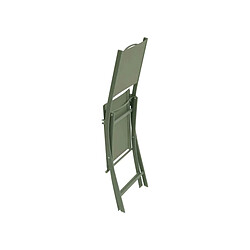 Lot de 4 chaises de jardin pliante métal Modula Laurier- Hesperide