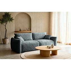 Casanova Canapé convertible tissu bouclette 3 places Gris