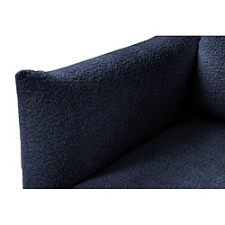 Avis Casanova Canapé d'angle convertible tissu bouclette 4 places Bleu