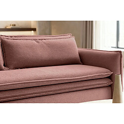 Casanova Canapé droit convertible 3 places 3 places Rose pas cher