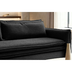 Acheter Casanova Canapé droit convertible 3 places Noir