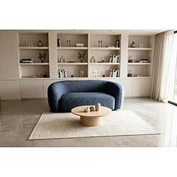 Avis Casanova Canapé droit tissu bouclette 2 places Bleu