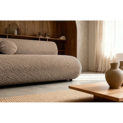 Acheter Casanova Canapé droit convertible tissu lisse 2 places Café