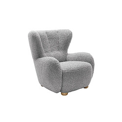 Acheter Casanova Fauteuil tissu bouclette Gris clair