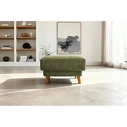 Avis Casanova Pouf en tissu bouclette Vert 77x62x50