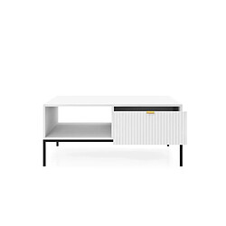 Casanova Table basse pieds en métal - Blanc