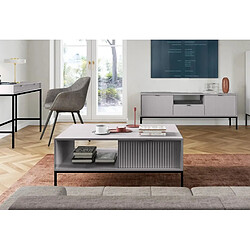 Casanova Table basse pieds en métal - Gris