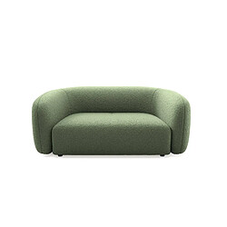 Casanova Canapé droit tissu bouclette 2 places Vert