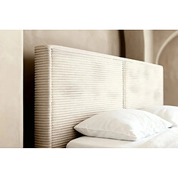 Acheter Casanova Lit coffre velours côtelé 140x200cm Beige