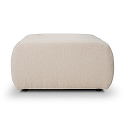Acheter Casanova Pouf en tissu bouclette Beige 75x82x41
