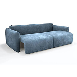 Acheter Casanova Canapé convertible tissu bouclette 3 places Bleu