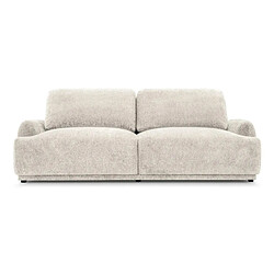 Casanova Canapé droit convertible tissu chenille 3 places Beige