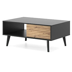 Acheter Casanova Table basse 1 tiroir en bois Marron et noir