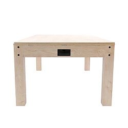 Monstershop Table Multi Jeux 7 en 1 Chêne Billard Anglais Ping Pong Air Hockey Échecs