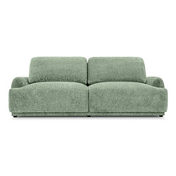 Casanova Canapé droit convertible tissu chenille 3 places Vert