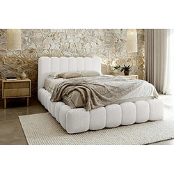 Acheter Casanova Lit coffre tissu chenille 140x200cm Blanc
