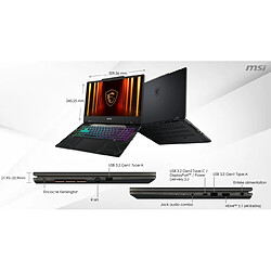 MSI - Cyborg 15.6" FHD 144Hz/C5-210H/5050/16G/512G/FD pas cher