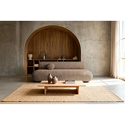 Avis Casanova Canapé droit convertible tissu lisse 2 places Café