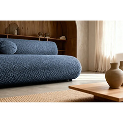 Acheter Casanova Canapé droit convertible tissu lisse 2 places Bleu