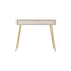 Casanova Bureau 100cm effet rainuré - Beige