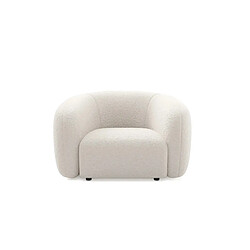 Casanova Fauteuil tissu bouclette - Beige