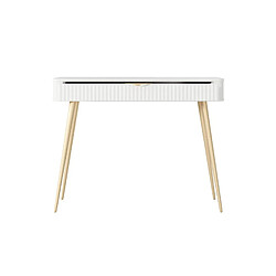 Acheter Casanova Bureau 100cm effet rainuré - Blanc