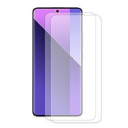 Acheter Protection intégrale Lot de 2 Verre Trempé pour Xiaomi Redmi Note 13 Pro+ Plus 5G 6.67"+ Lot de 2 Verre Trempé Caméra Arrière + Coque souple silicone Noir- Visiodirect -
