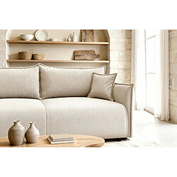 Acheter Casanova Canapé droit convertible tissu chiné 3 places Beige