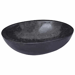 Avis vidaXL Lavabo Noir 53x40x15 cm Marbre