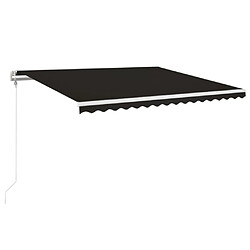 vidaXL Auvent rétractable automatique 450x350 cm Anthracite