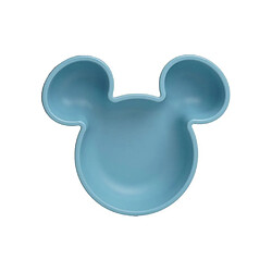 Thermobaby Bol bébé micro-ondes Silhouette Tête de Mickey bleu clair 23,5x17x4 cm