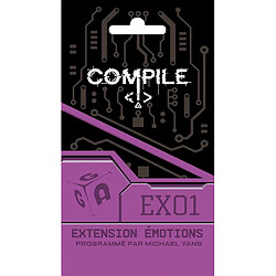 Asmodee Editions EX01 Extension Émotions pour Compile 3 protocoles 18 cartes