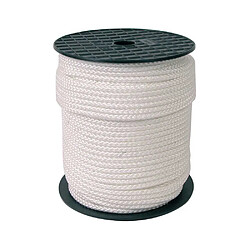 Corderies Tournonaises 37 0869 Corde tressée polypropylène 6mm sur bobine 100m blanche