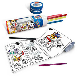 Lisciani Giochi Rouleau à colorier Paw Patrol avec 6 feutres - set coloriage