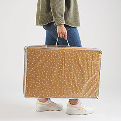 Matelas de voyage - CANDIDE - 120 x 60 cm - 4 cm d'épaisseur - Pliable - Camel pas cher